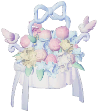 Lovebirds Flower Basket