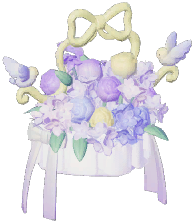 Lovebirds Flower Basket