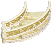 Manor Short Right-Curved Stairs