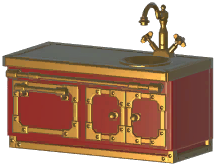 Retro Long Sink Stand