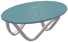 Shallowveil Wavy-Leg Tea Table