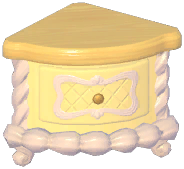 Cream Carved Low Table