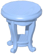 Retro Sofa Accent Table