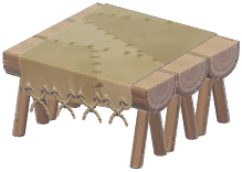 Unpolished Wooden Table