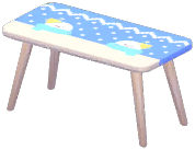 Snow-Viewing Long Dining Table