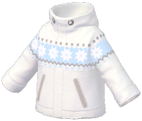 Snowflake-Trim Outdoor Jacket