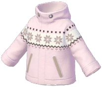 Snowflake-Trim Outdoor Jacket