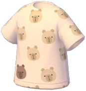 Capybara-Print T-Shirt