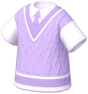 Debater Layered Knitted Vest Shirt