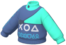 Alphabet Turtleneck Sweatshirt