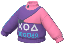 Alphabet Turtleneck Sweatshirt