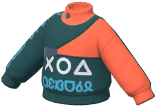 Alphabet Turtleneck Sweatshirt