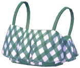 Green Onion Checkered Swimsuit