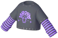 Happy Kitty Punk Layered T-Shirt