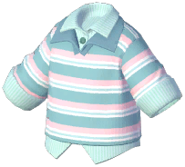 Tiered Lapel Striped Shirt