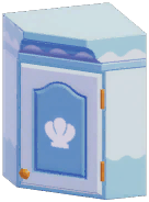 Seashell Corner Cabinet