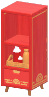 Festive Minimalist Open Cabinet