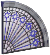 Lost City Quartered Iron Window