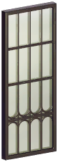 Lost City Iron & Glass Window