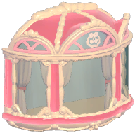 Cream Arched Bay Window
