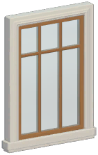 European Wooden Lattice Window Wall