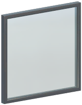 Square Metal Window Wall