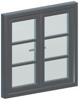 Metal Lattice Casement Window