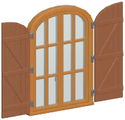 Rustic Large Casement Window