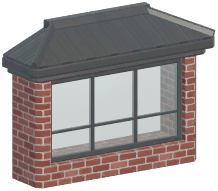 Metal Industrial Bay Window