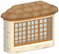 Rustic Straw Bay Window