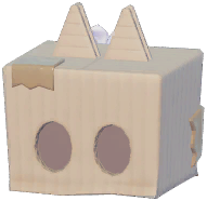 Carton Box Cat Head