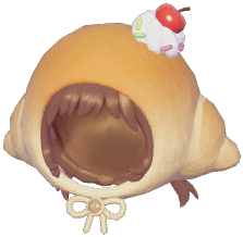 Cream Croissant Head