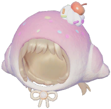 Cream Croissant Head