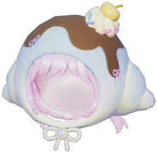 Cream Croissant Head
