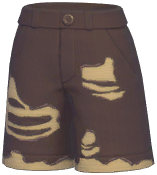 Ripped Patchwork Shorts