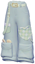 Heart Waffle Cargo Pants
