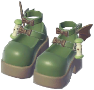 Apple Core Platform Leather Shoes
