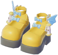Apple Core Platform Leather Shoes