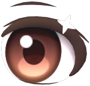 Gleaming Downturned Eyes