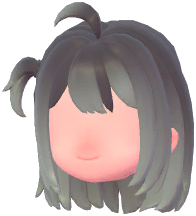 Shoulder Hair w/ Ahoge