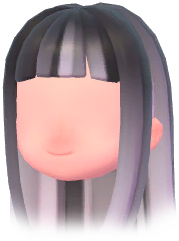 Blunt-Banged Long Straight Hair