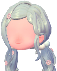 Floral Low Twin Tails