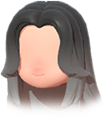 Middle-Parted Long Hair (Gradient)