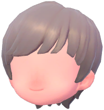 Slightly-Parted Short Hair