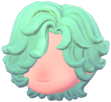 Cream Short Wavy Hair