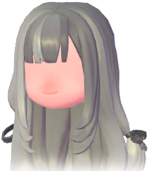 Long Hair w/ Two Bows